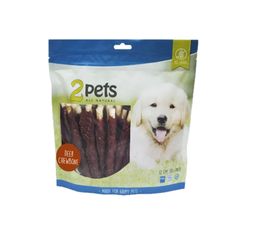 2pets Tuggpinne m hjort 12cm 6-pack, 70g x 10