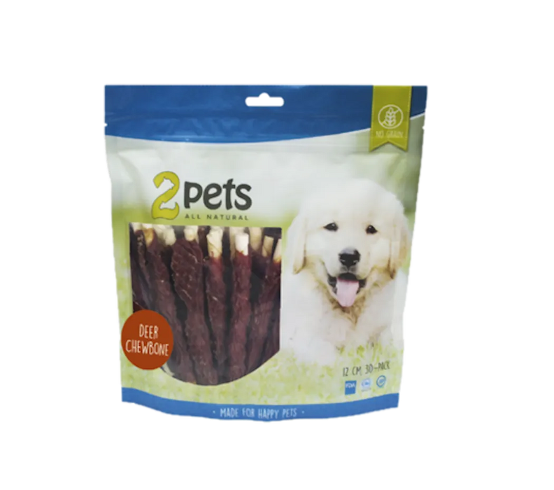 2pets Tuggrulle m hjort 28cm 12-pack XL, 1000g x 6