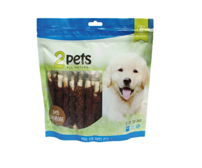 2pets Tuggrulle m lamm 17cm 3-pack, 140g x 6