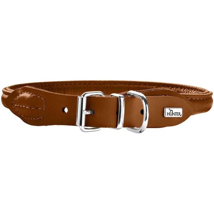 HUNTER Round & Soft Elk Petit halsband Cognac